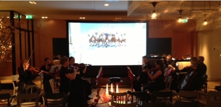Jocks Music Film Ensemble in restaurant Joris IJsselstein